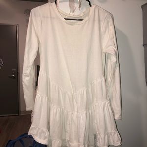 FRILL COTTON DRESS